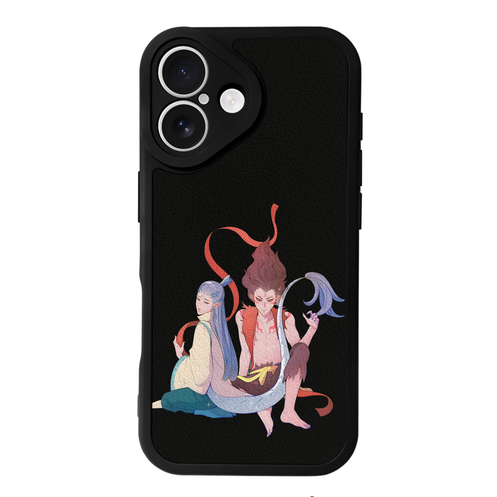 （画像用） Ne Zha 2 ナタ 魔童の大暴れ 【iPhone 16シリーズ対応】シリコンスマホケース（レザー調） 材質：シリコン